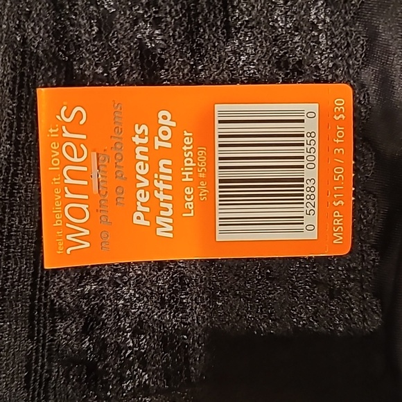 NWT Bundle of 4 Warner's, Size 7/L, No Muffin Top Lace Hipsters - Picture 2 of 5